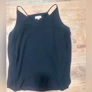 LOFT strappy black flowy cami